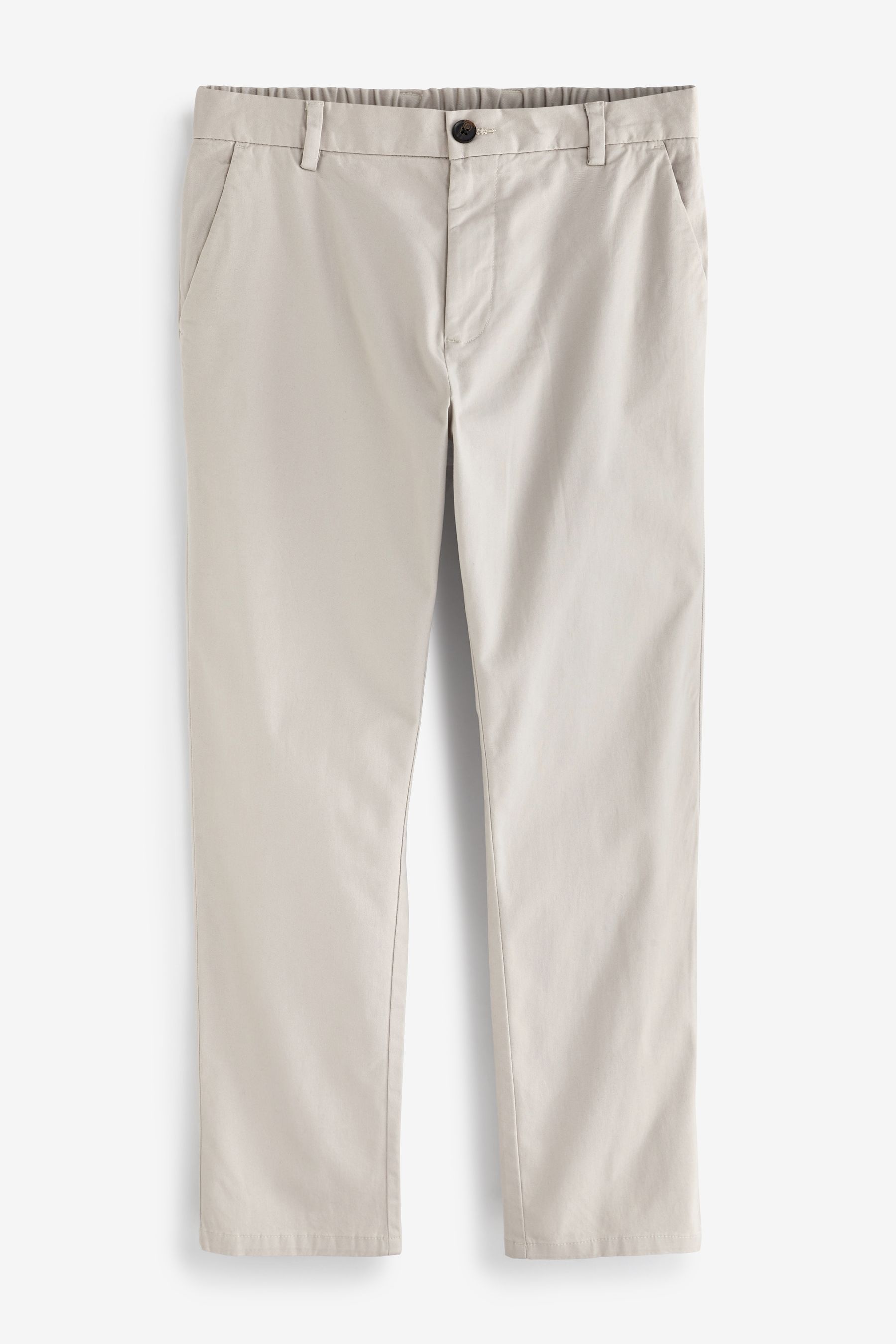 Elastic waist chinos mens clearance