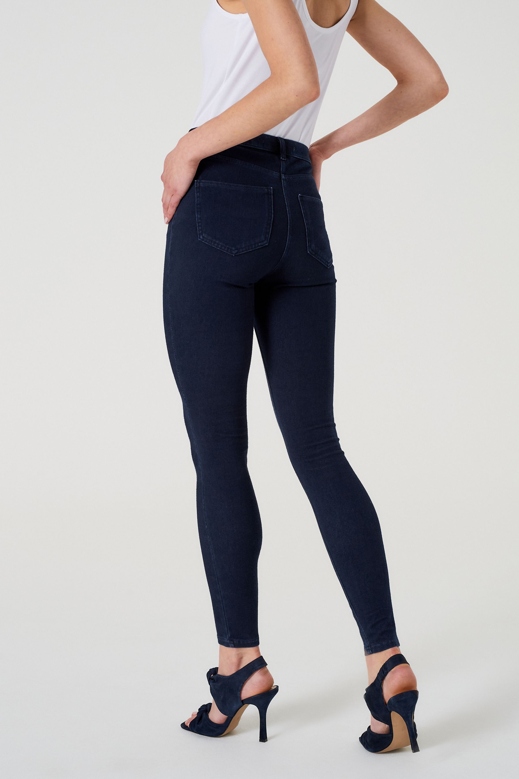 Next full length jersey denim leggings online