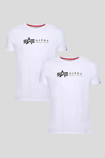 Alpha Industries Label T-Shirt Two-Pack