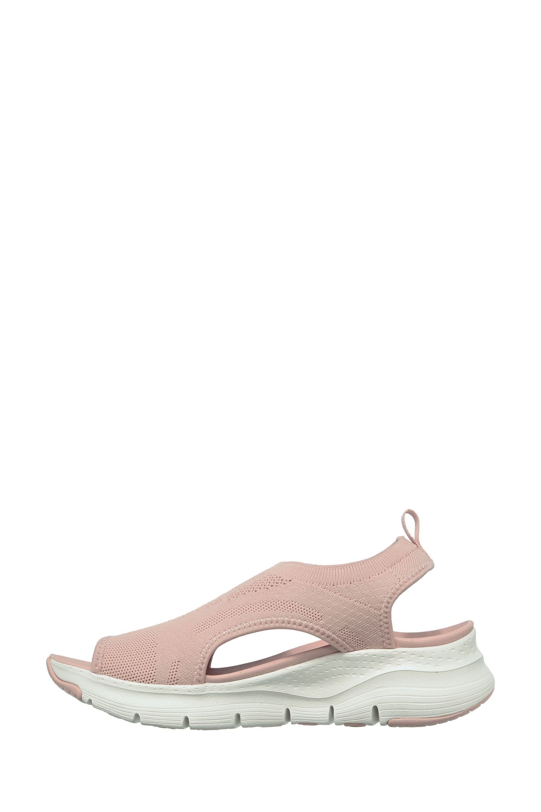 Skechers engineered knit slingback sandals top