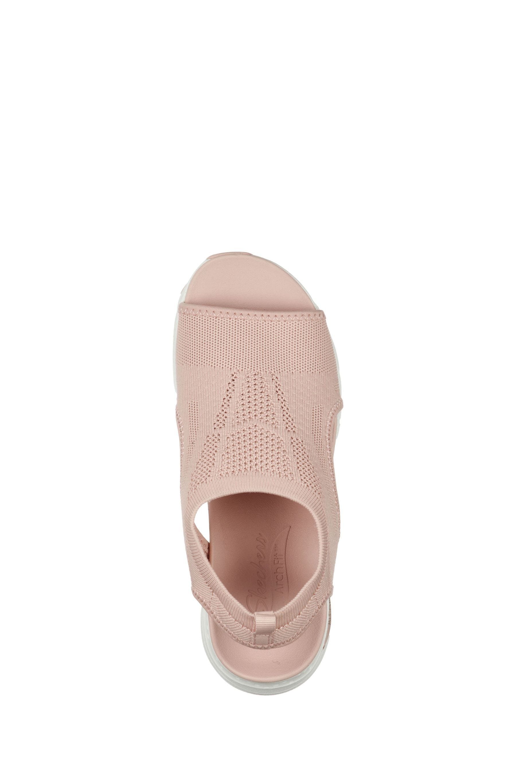 Skechers Pink Womens Arch Fit City Catch Sandals