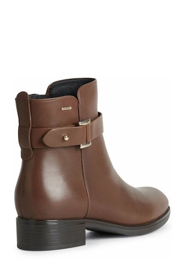 Geox Felicity Woman Brown Ankle Boots