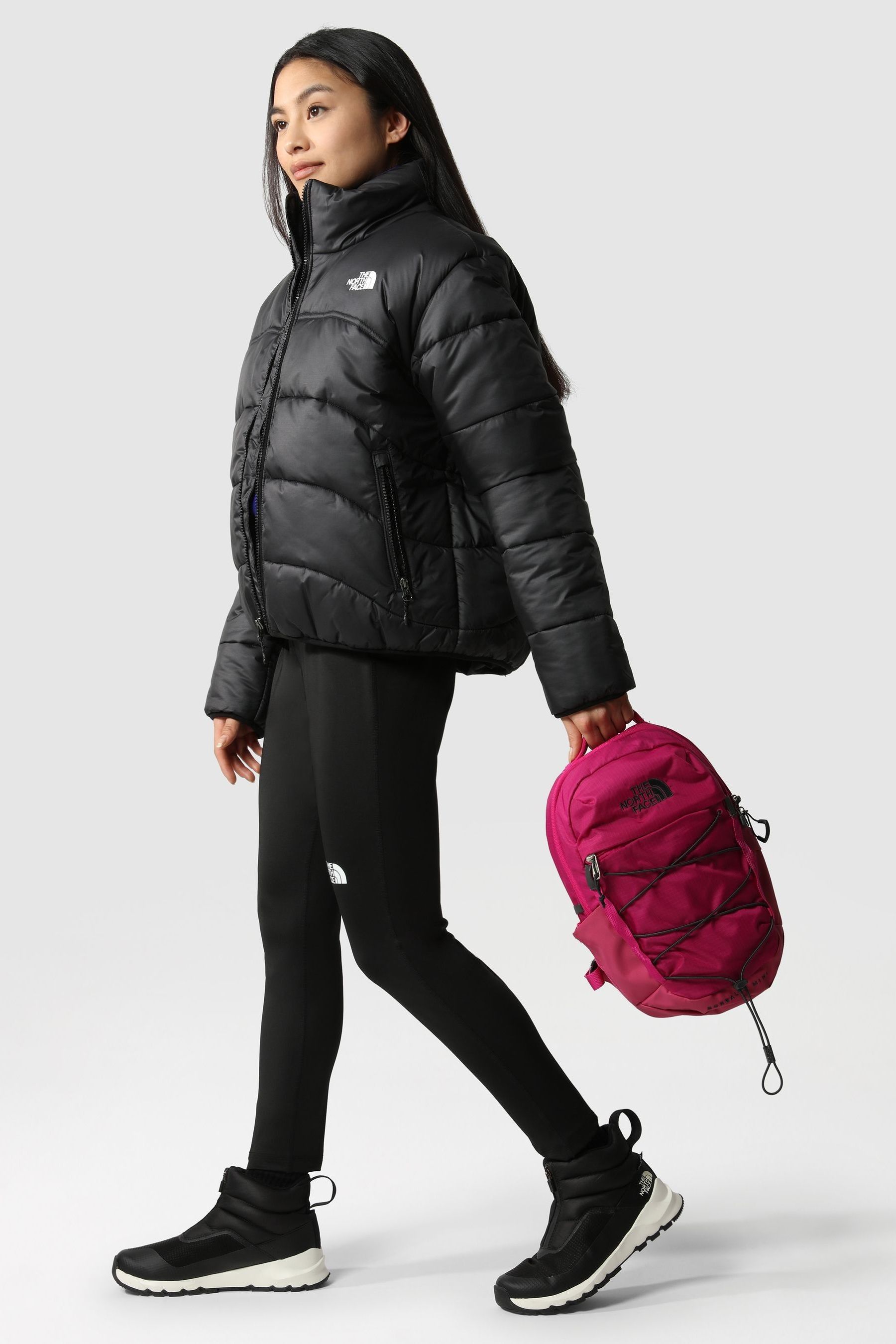 Womens north face puffer jacket with hood discount