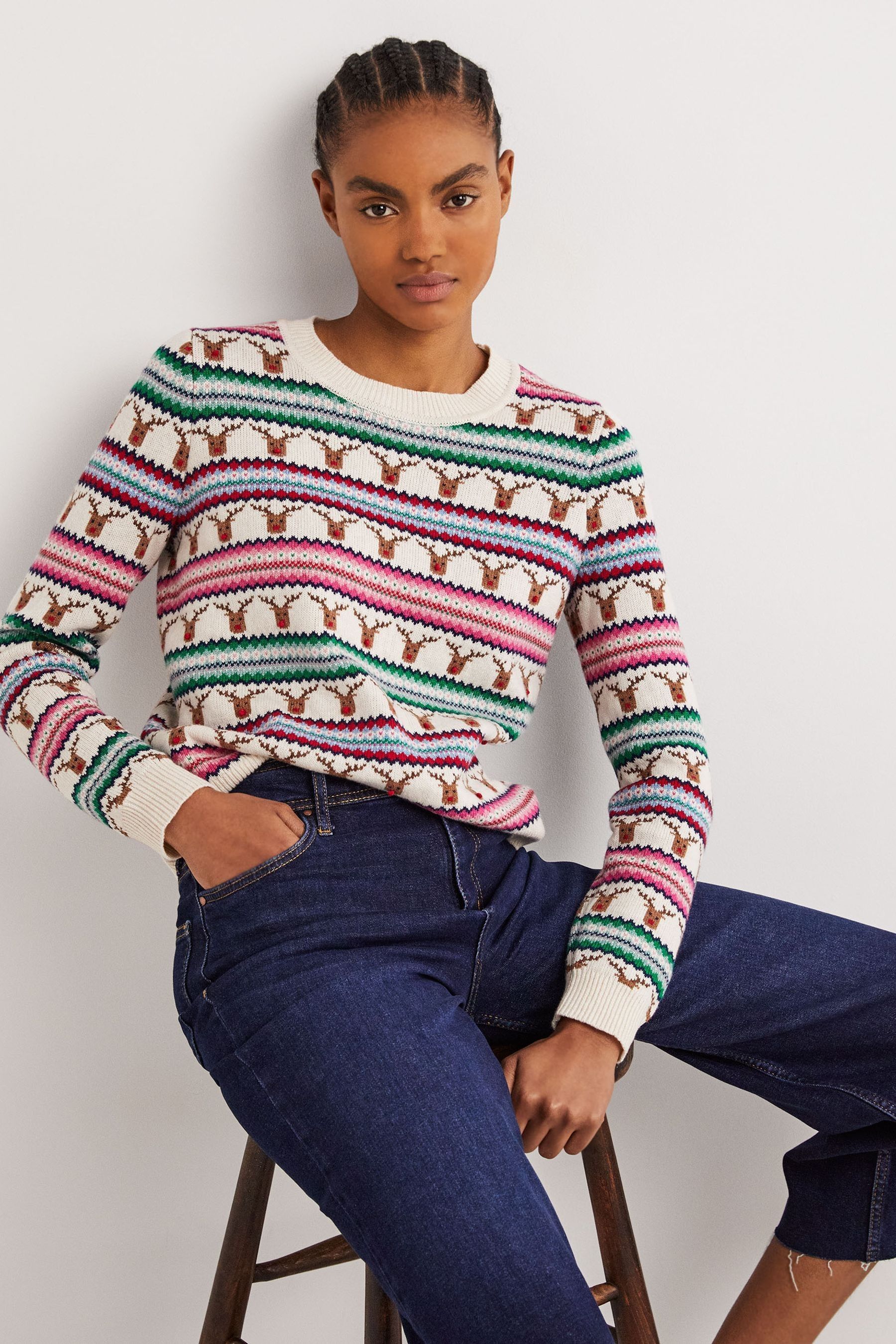 Boden womens christmas jumper shop