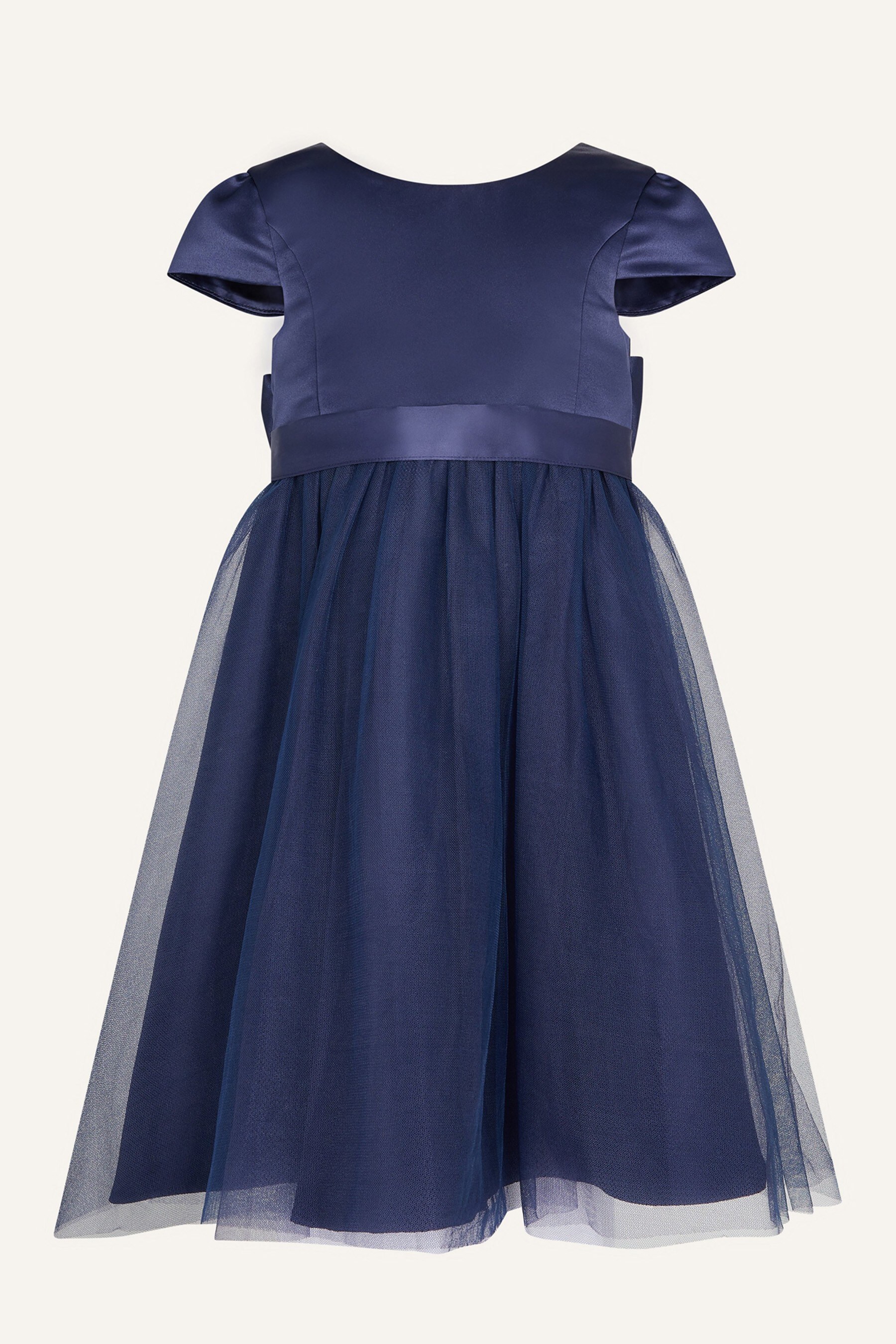 Girls navy bridesmaid hot sale dress