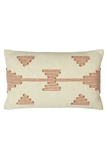 furn. Brick Red Sonny Stitched Polyester Filled Cushion