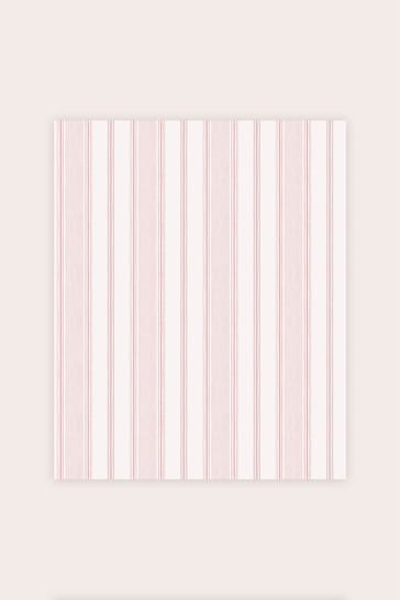 Laura Ashley Blush Pink Heacham Stripe Wallpaper