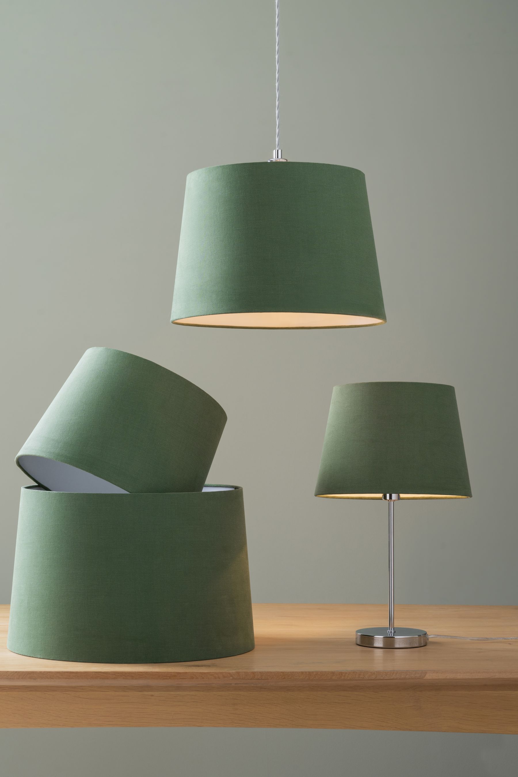 Large green store light shade