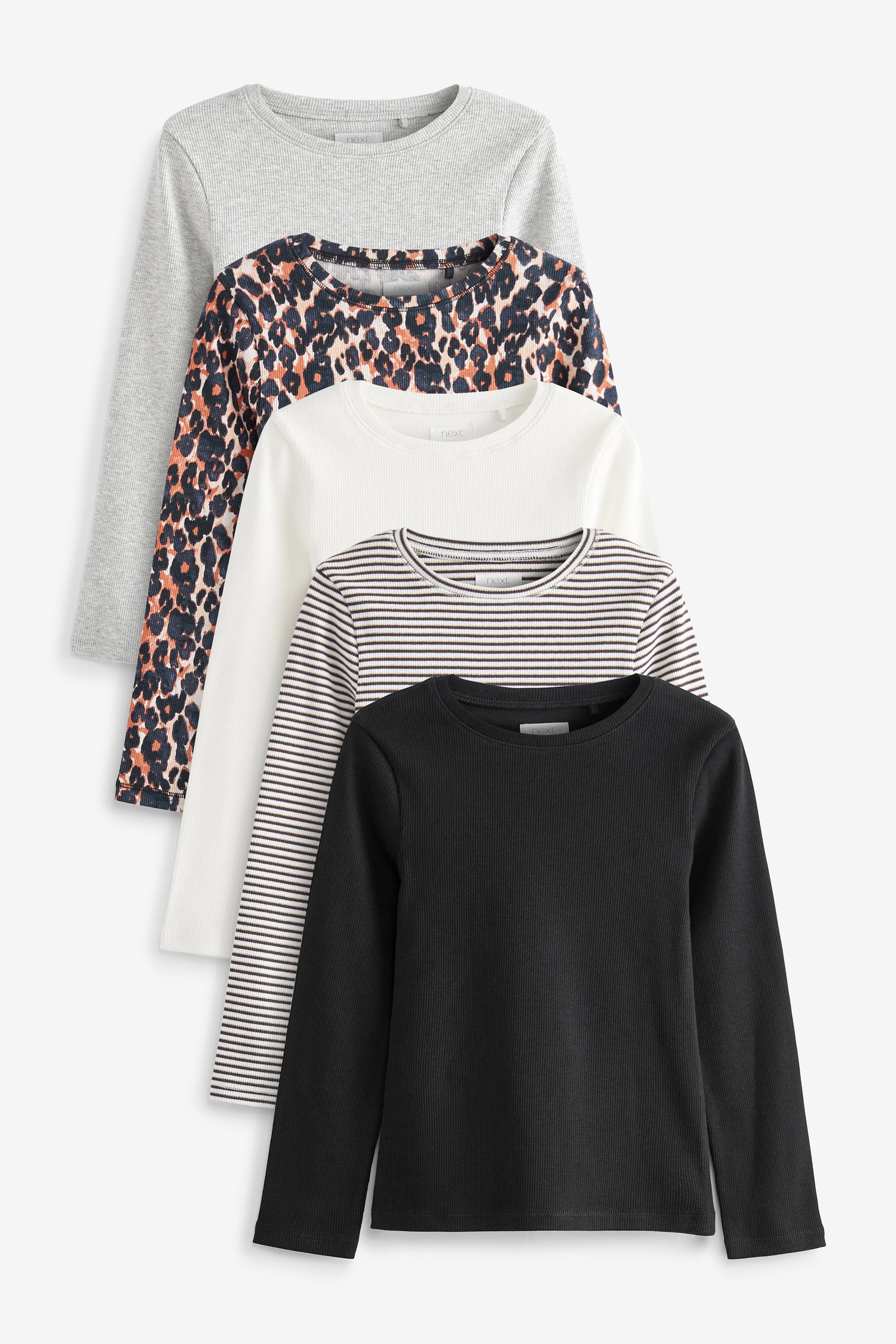 Black and white long sleeve top store