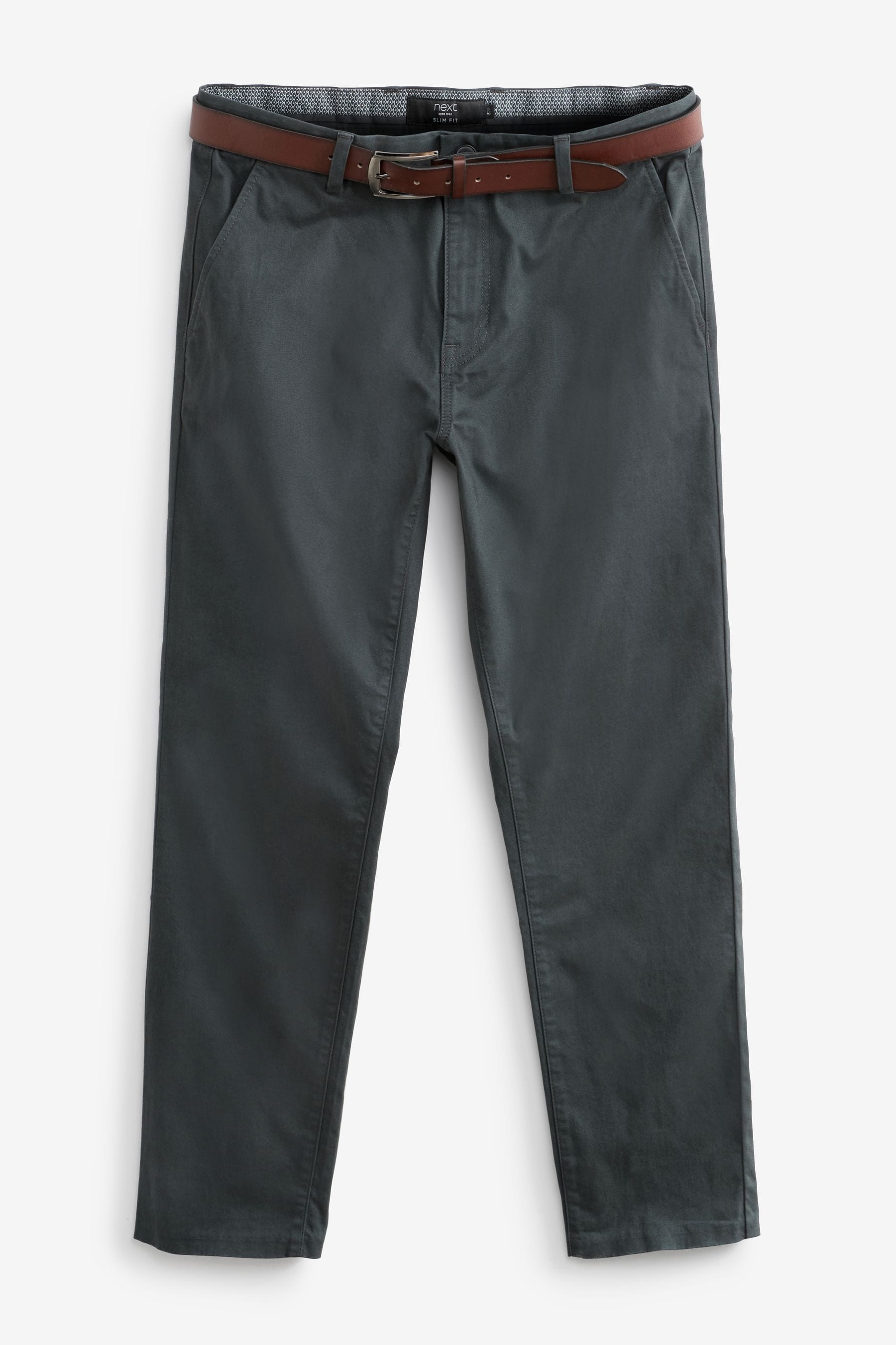 Grey chinos discount slim fit