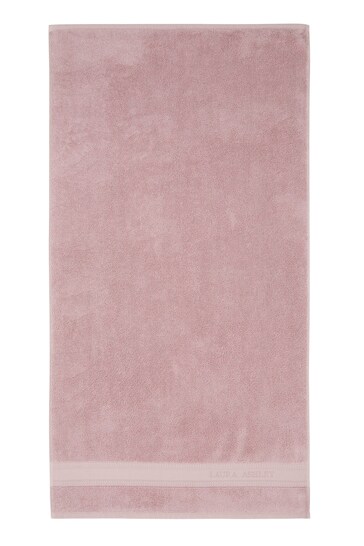 Laura Ashley Cameo Pink Luxury Cotton Embroidered Towel