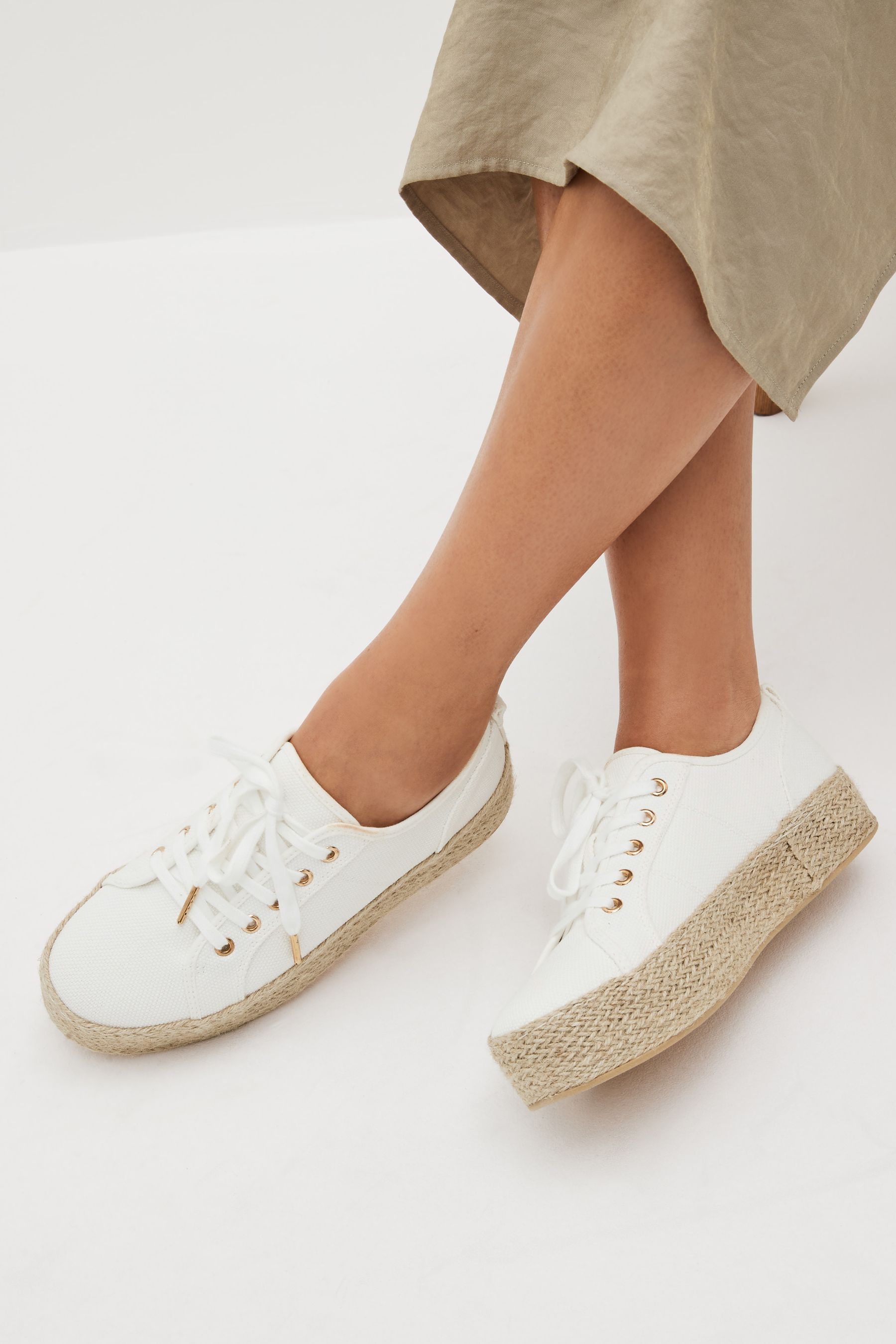 Next womens hot sale white trainers