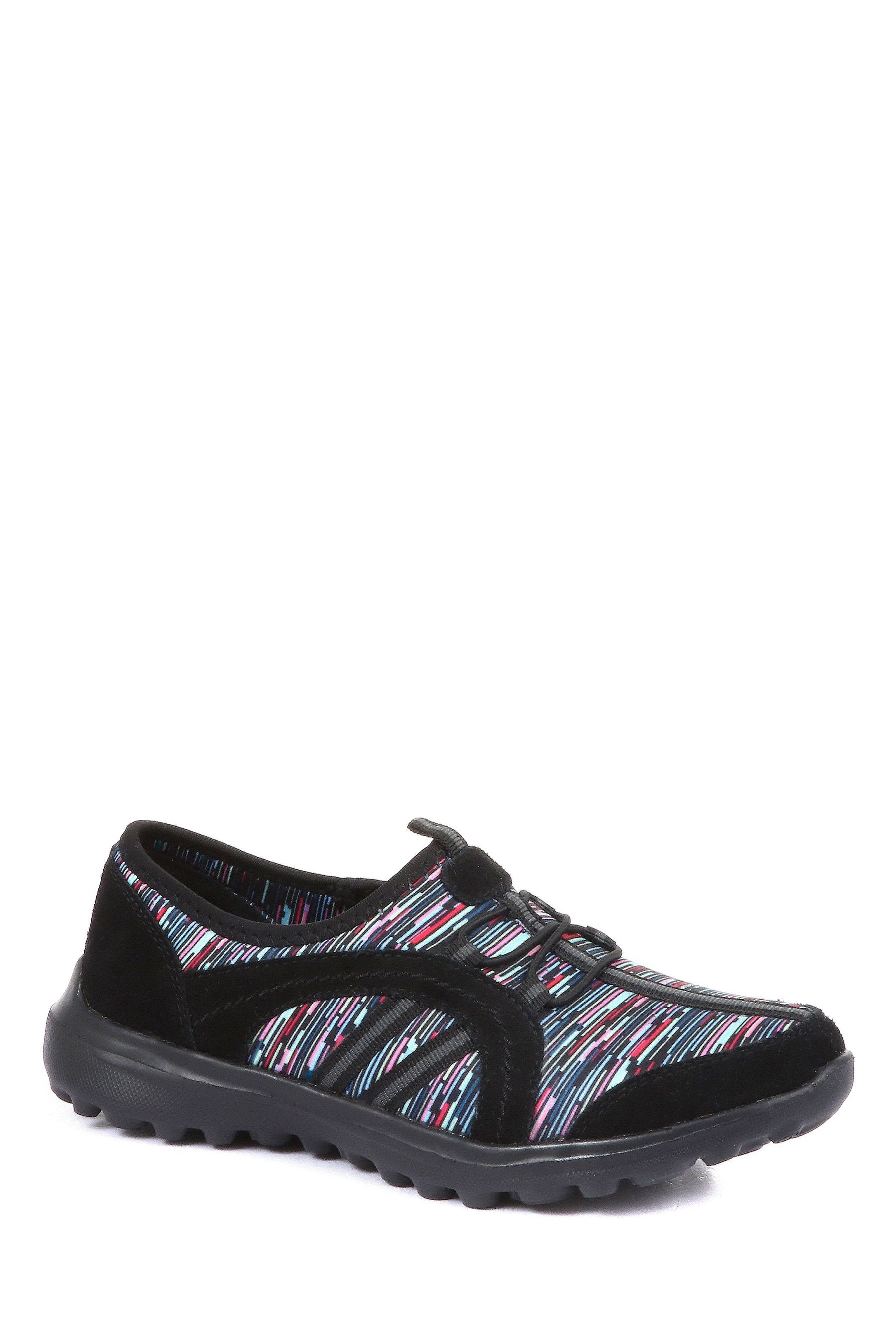 Pavers Ladies Wide Fit Lightweight Slip On Trainers