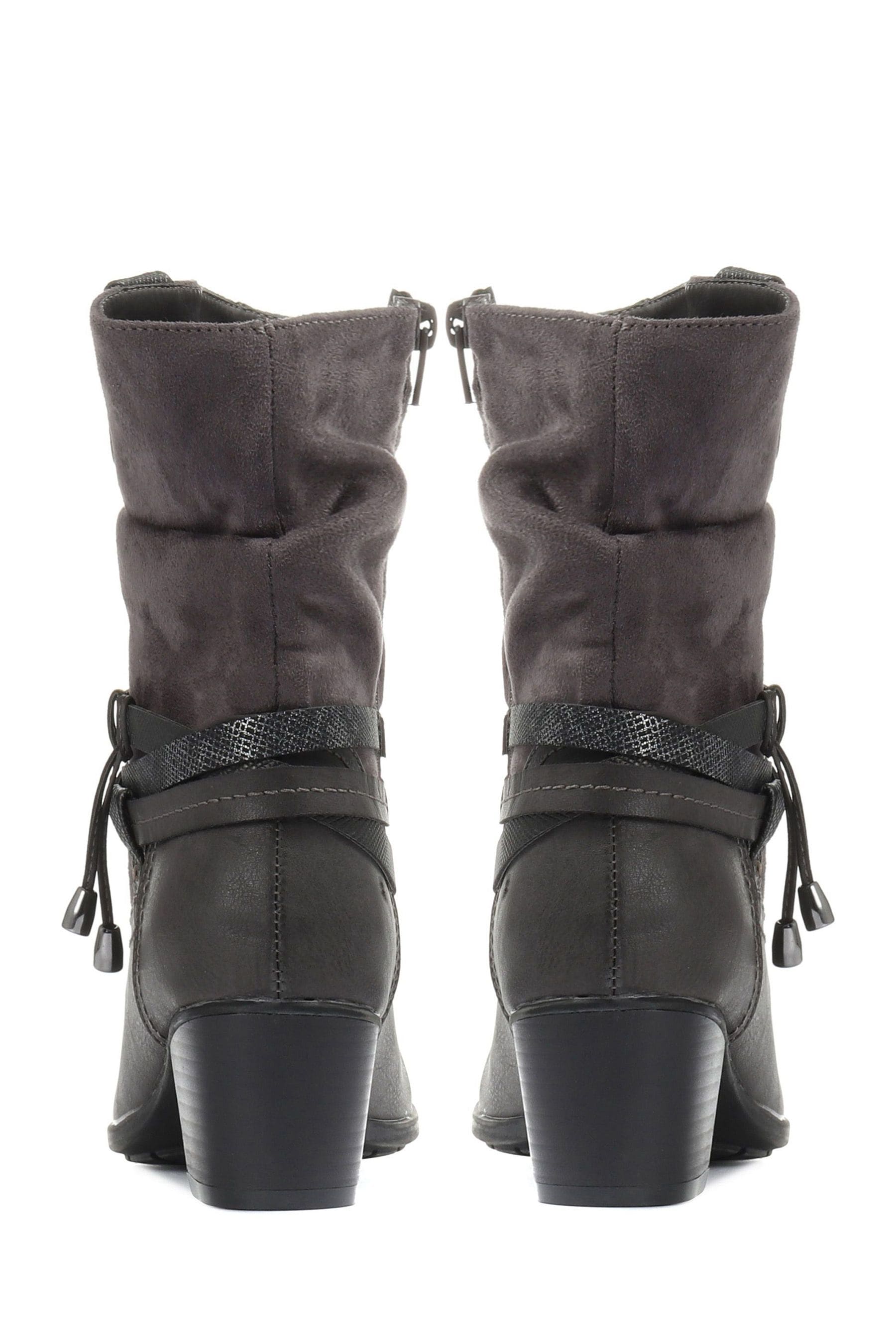 Grey mid deals calf boots uk