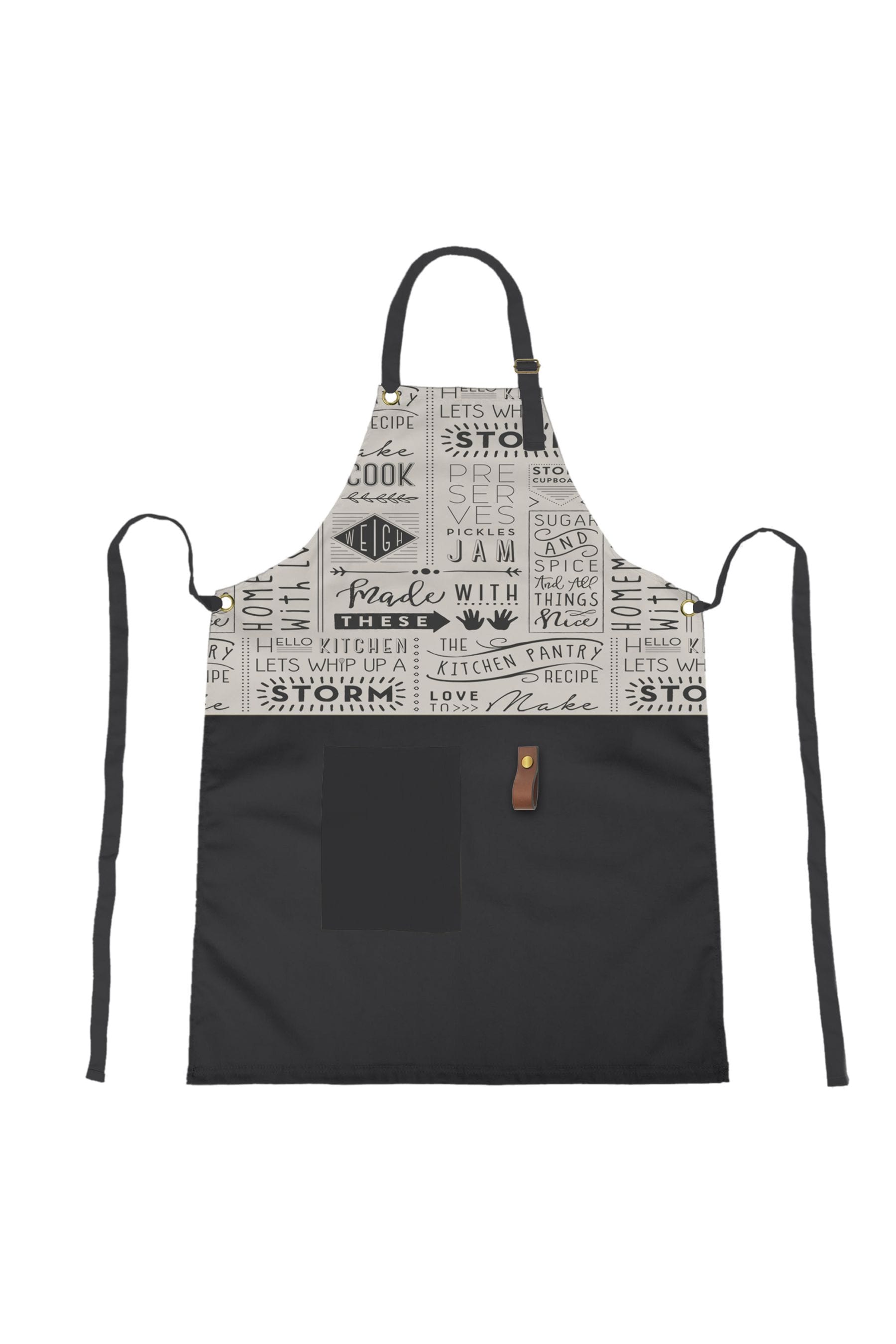 Kitchen Pantry Black Apron
