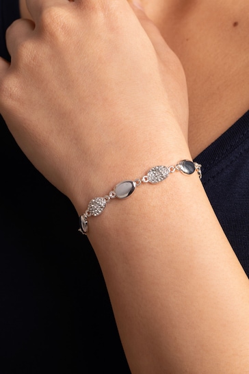 Caramel Jewellery London "Be Your Own Kind Of Sparkle" Silver Tone Friendship Bracelet