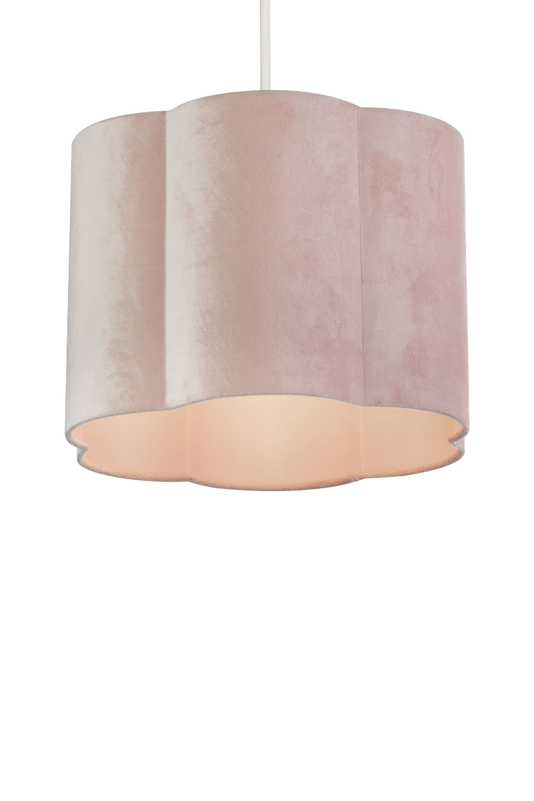 Searchlight Blush Pink Hettie Scallop Shade