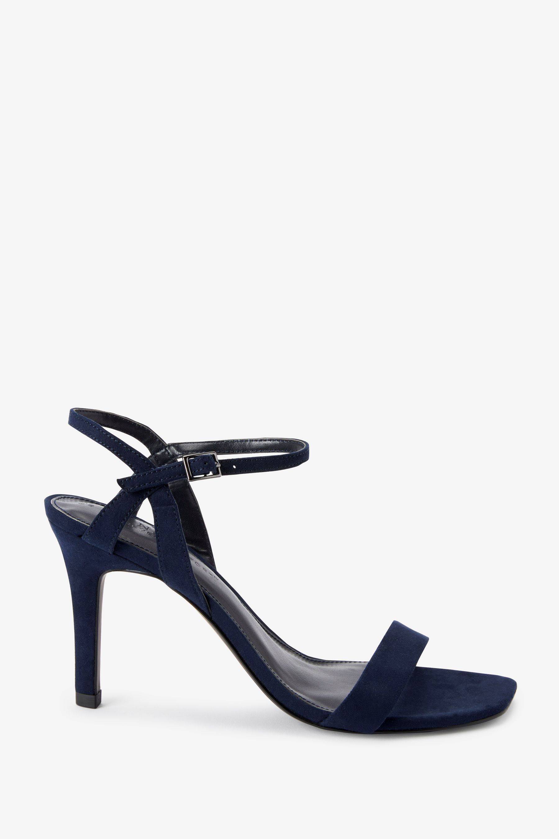 Buy Navy Regular Wide Fit Forever Comfort Strappy Skinny Heel