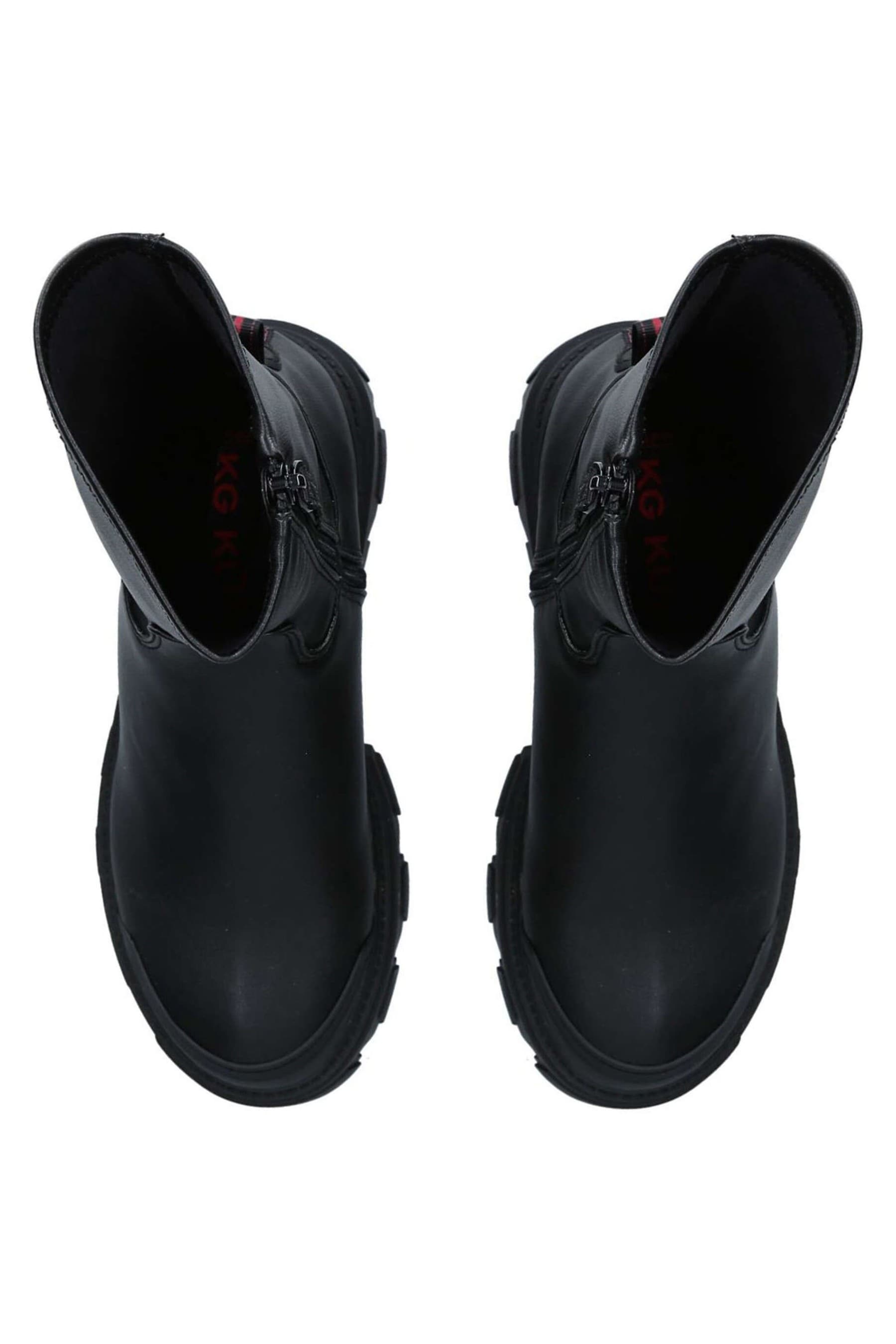 KG Kurt Geiger Black Vegan Trekker Sock Boots