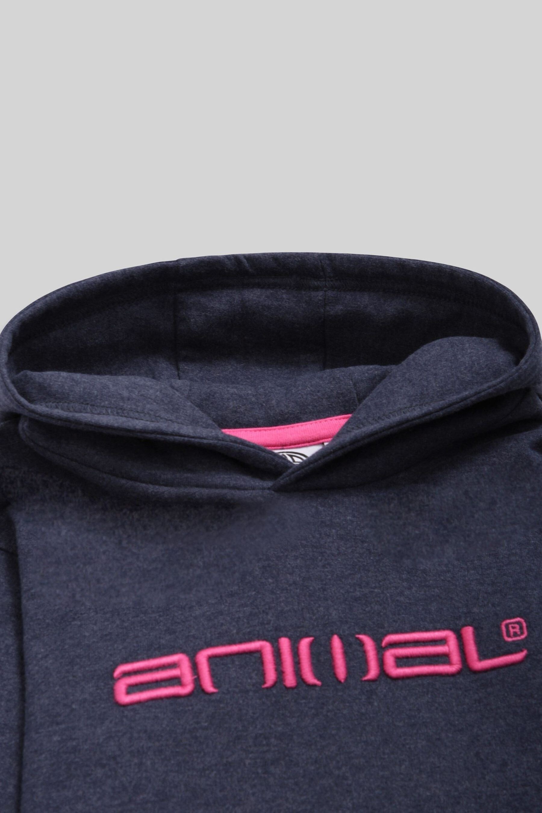Buy Animal Girls Navy Blue Organic Logo Hoodie from the Next UK