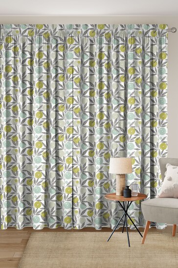 Scion Grey Blomma Made To Measure Curtains