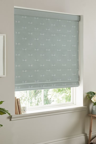 Sophie Allport Grey Dragonfly Made To Measure Roman Blind Blind