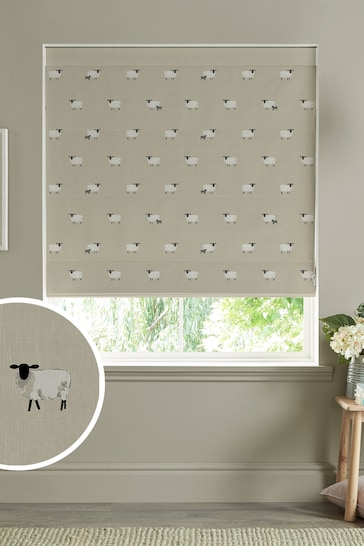 Sophie Allport Natural Sheep Made To Measure Roman Blind
