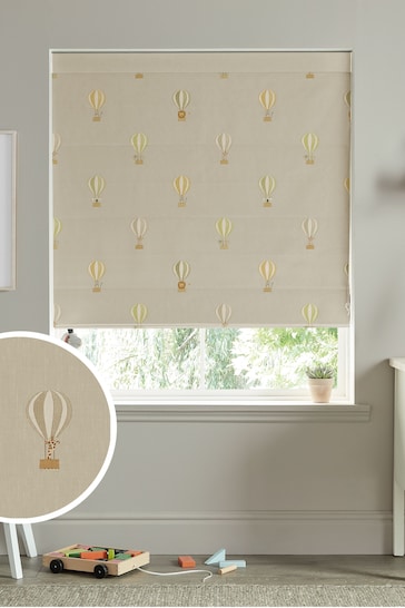 Sophie Allport Natural Kids Bears and Balloons Made To Measure Roman Blind