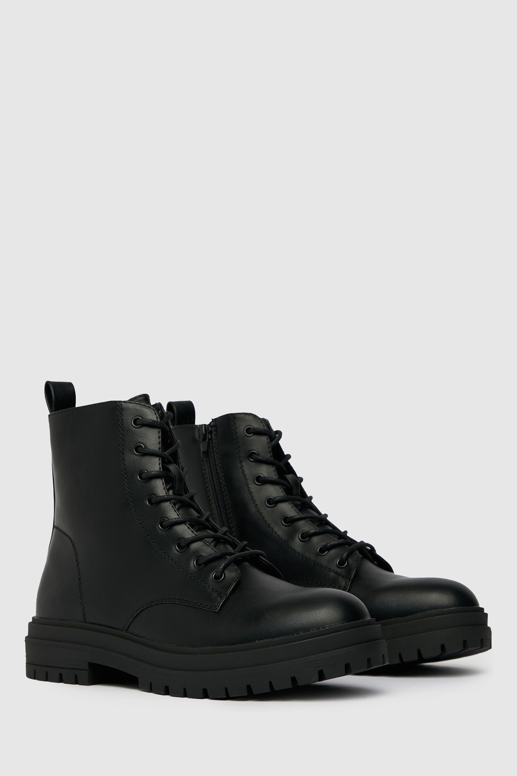 Buy Schuh Black Acacia Lace Up Boots from the Next UK online shop