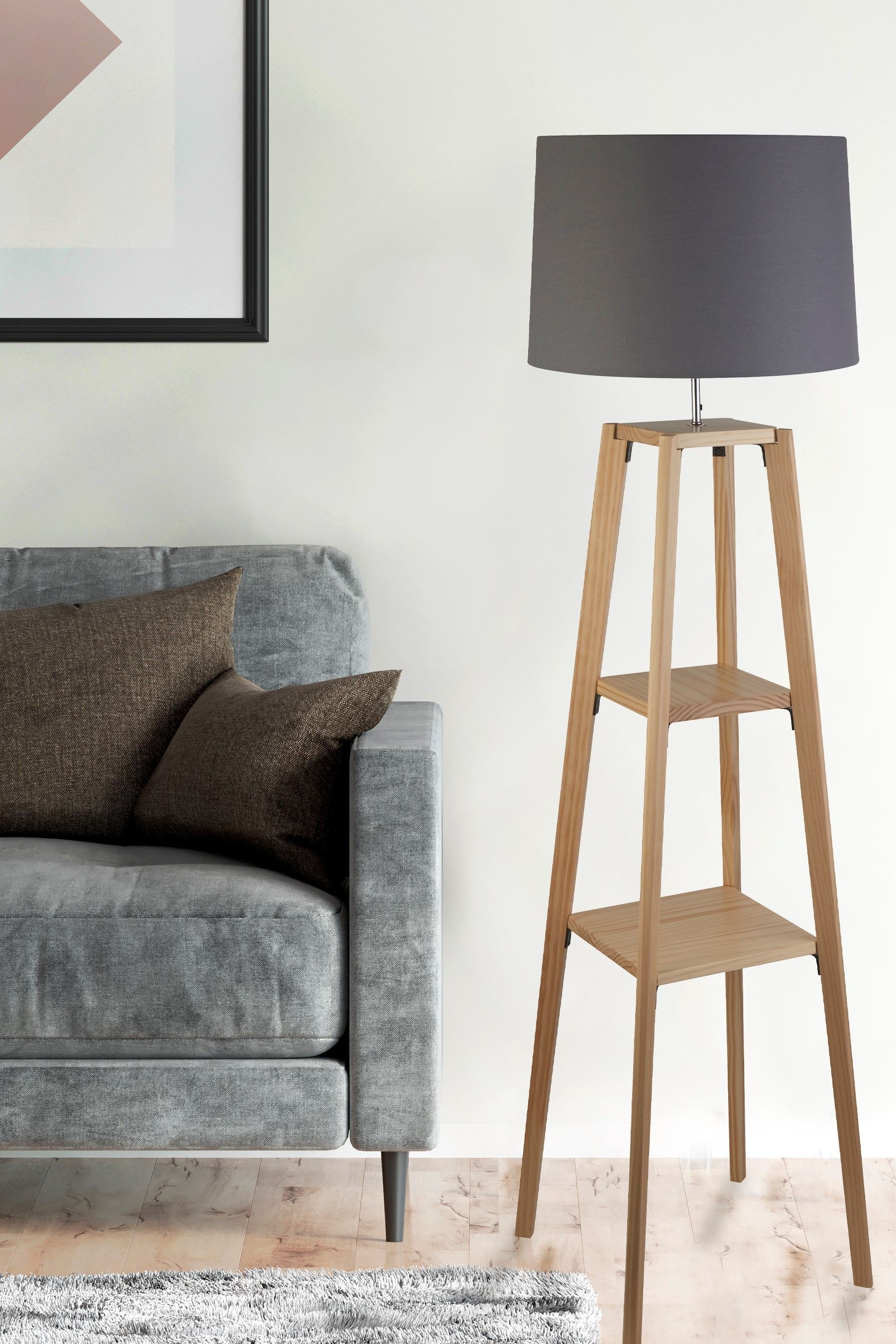 Standing lamp sale with shelf