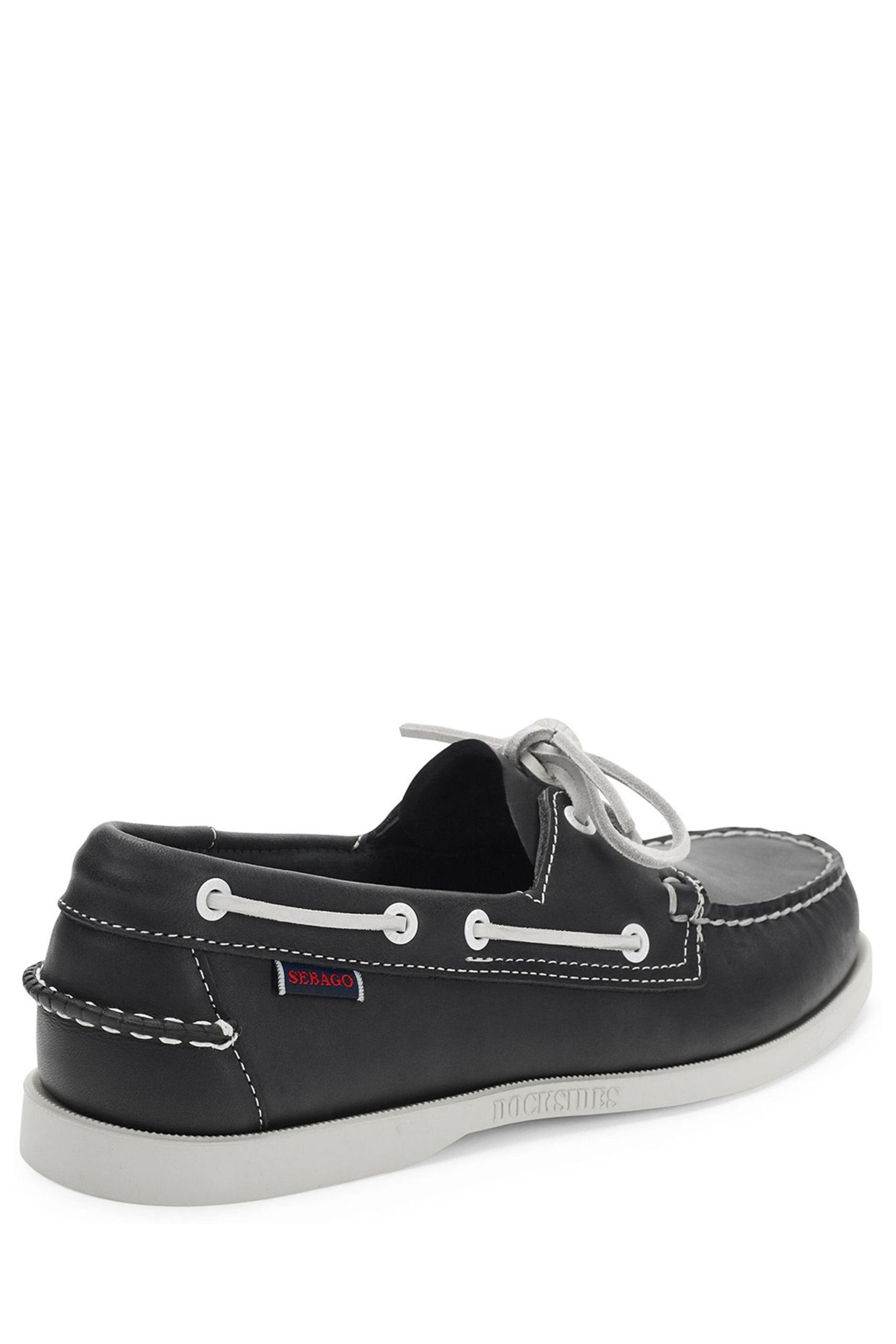 Sebago Blue Docksides Portland Leather Boat Shoes