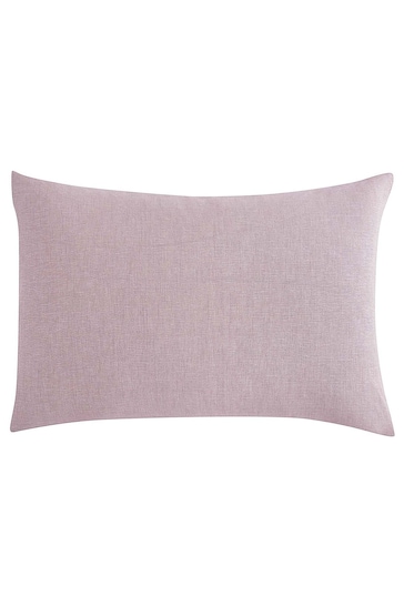 Lazy Linen Set of 2 Pink 100% Washed Linen Pillowcases