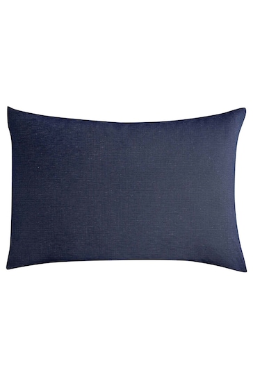 Lazy Linen Set of 2 Blue 100% Washed Linen Pillowcases