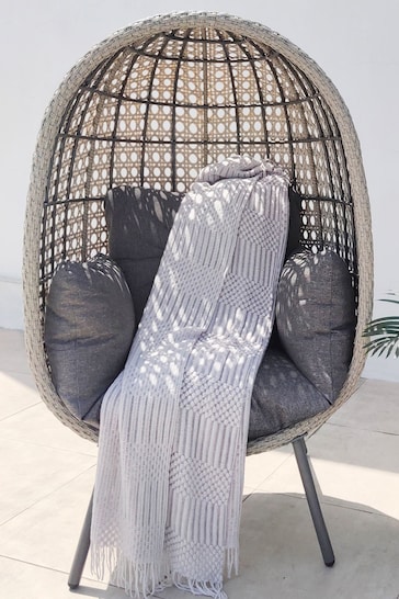 Pacific Grey St Kitts Outdoor Single Nest Egg Chair