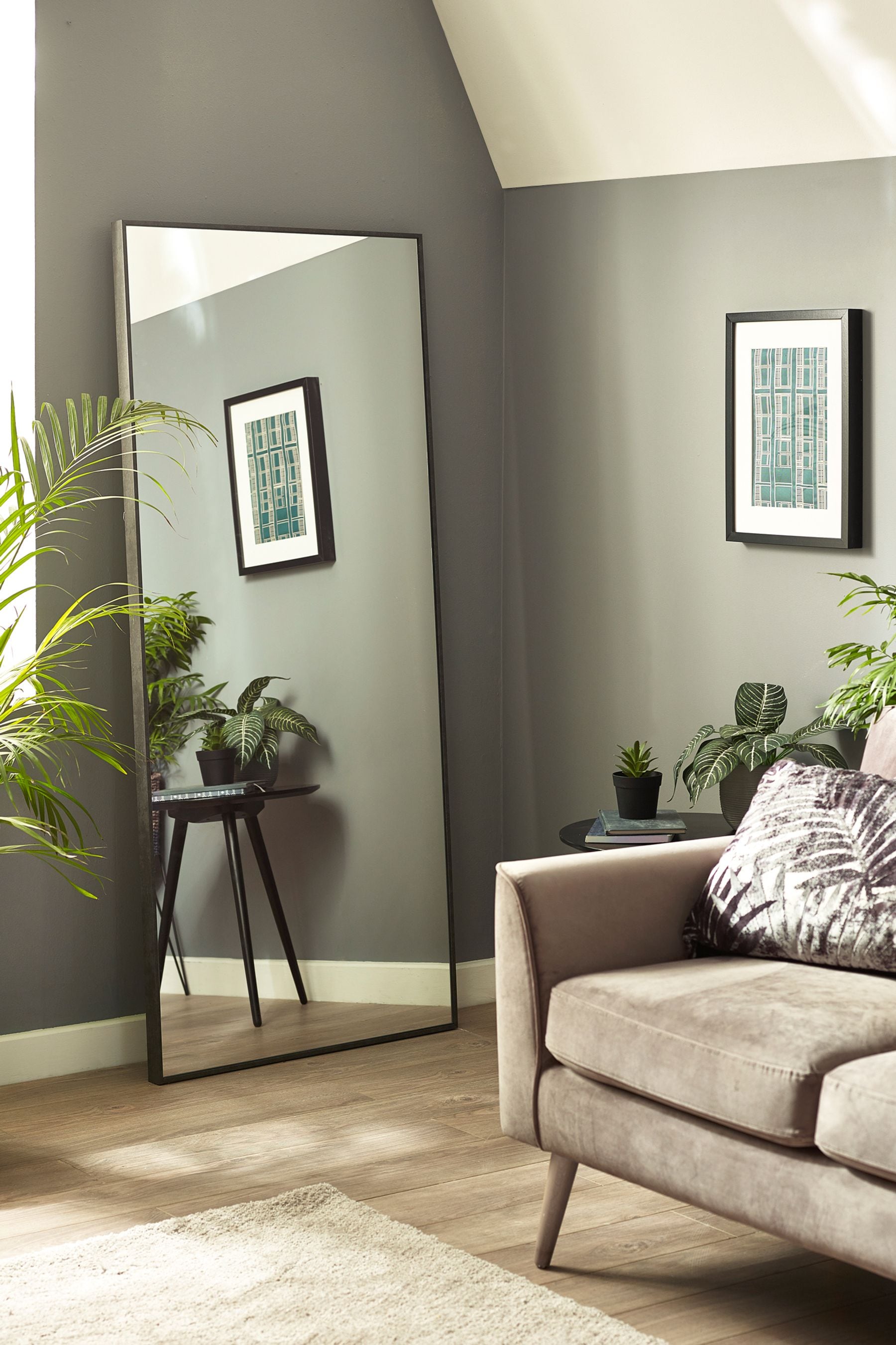 Mirrored living room furniture best sale next