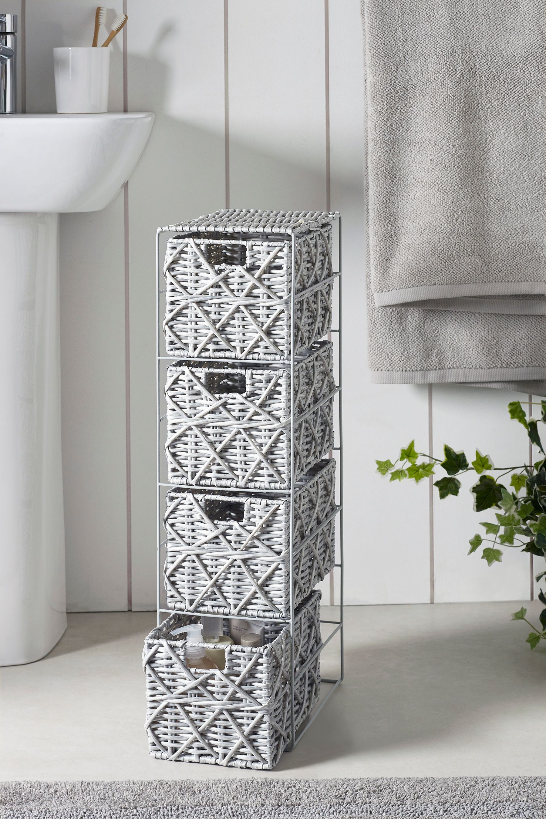 Buy Grey Woven Storage Drawers from the Next UK online shop
