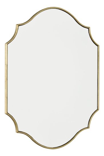 Dar Lighting Gold Charlotte Rectangle Mirror