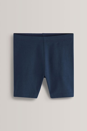 Navy Blue 5 Pack Cotton Rich Stretch Cycle Shorts (3-16yrs)