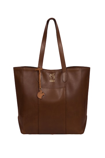 Conkca Hardy Vegetable-Tanned Leather Shopper Bag