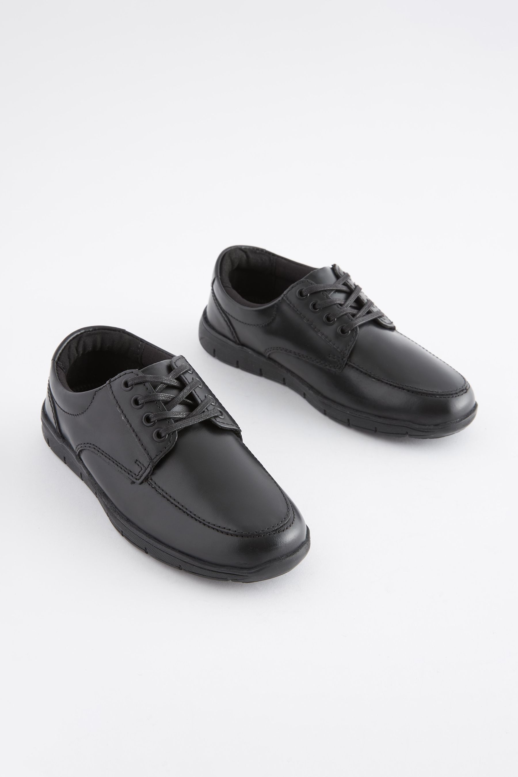 Buy Black Wide Fit G School Leather Lace Up Shoes from the Next