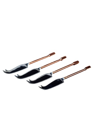 The Just Slate Company Set of 4 Copper Mini Cheese Knives