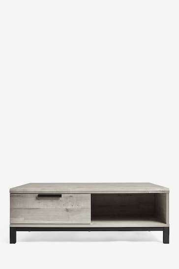Grey Bronx Coffee Table With Drawers