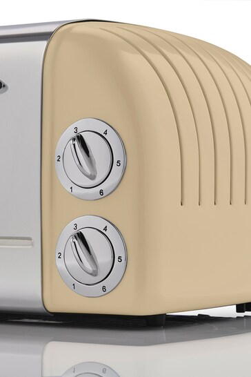 Swan Cream 4 Slice Retro Toaster