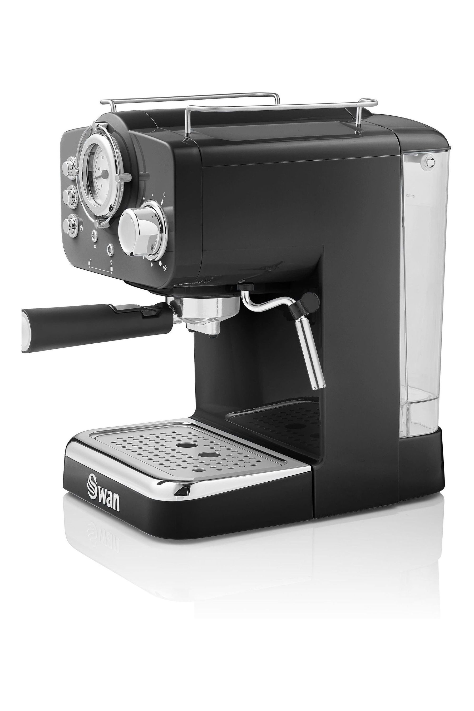 Swan Black Retro Espresso Maker