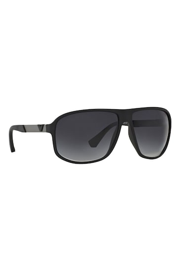 Emporio Armani Black Rubber Sunglasses
