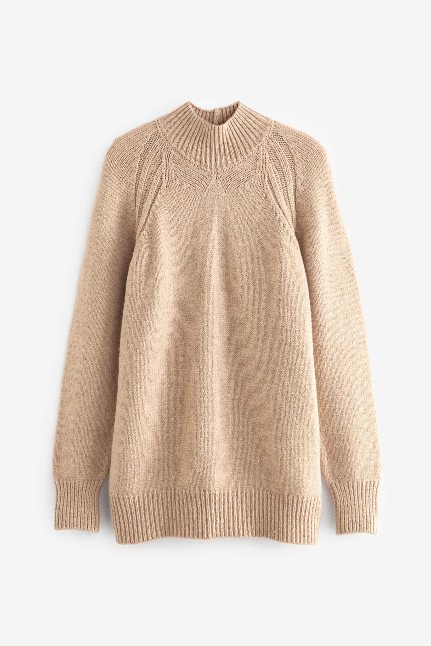 Camel cheap longline jumper