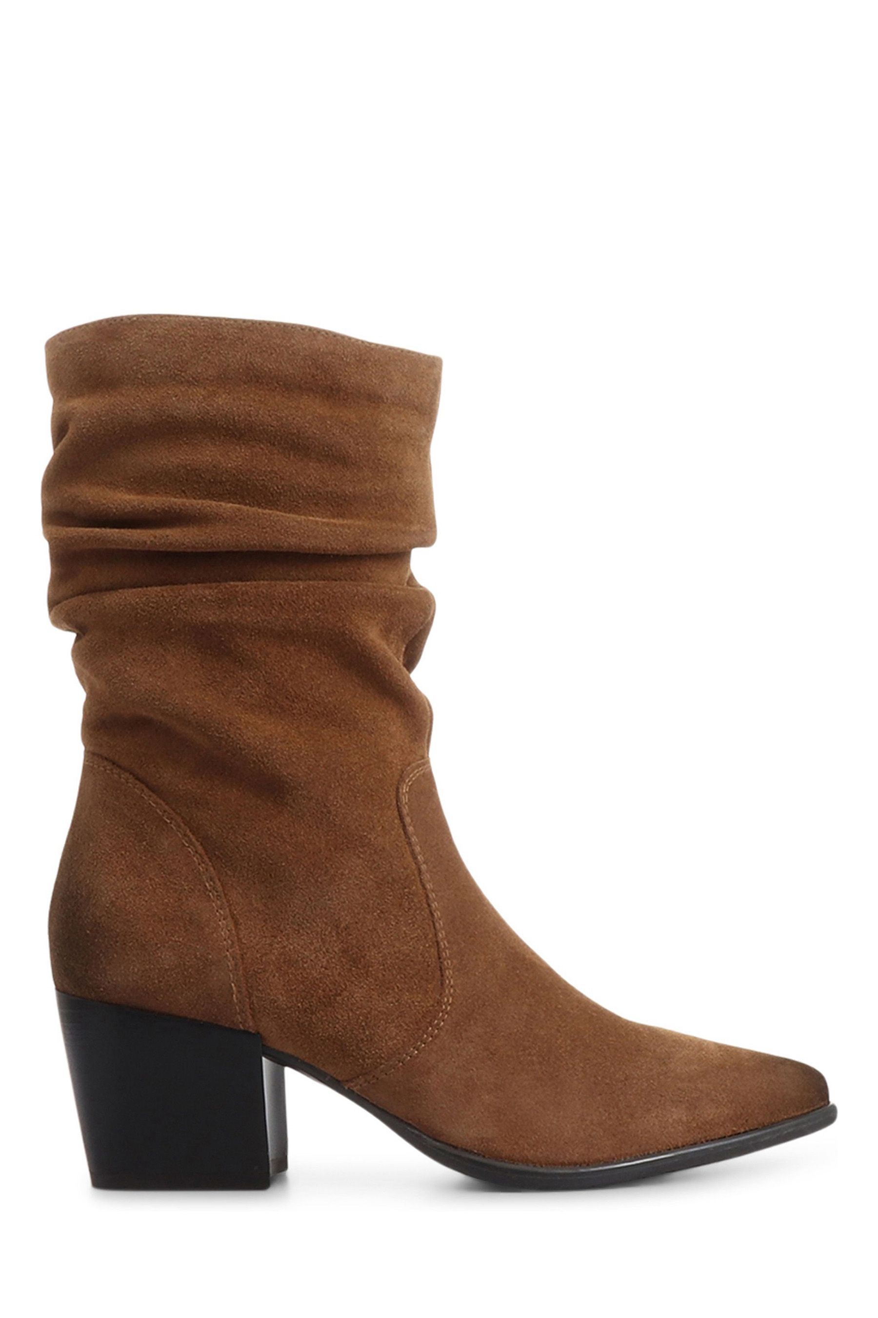 Suede scrunch clearance boots