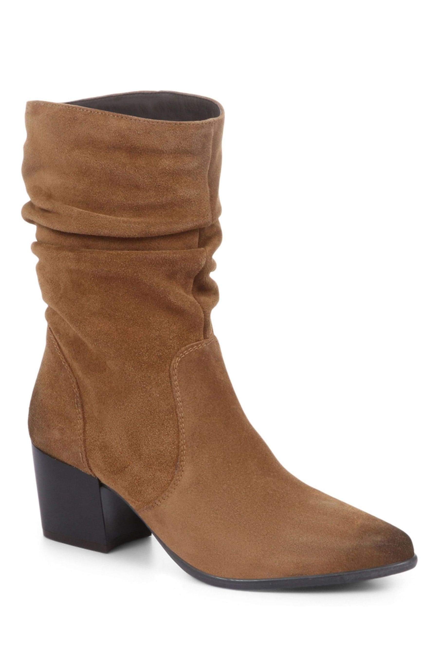 Ladies tan slouch boots shop
