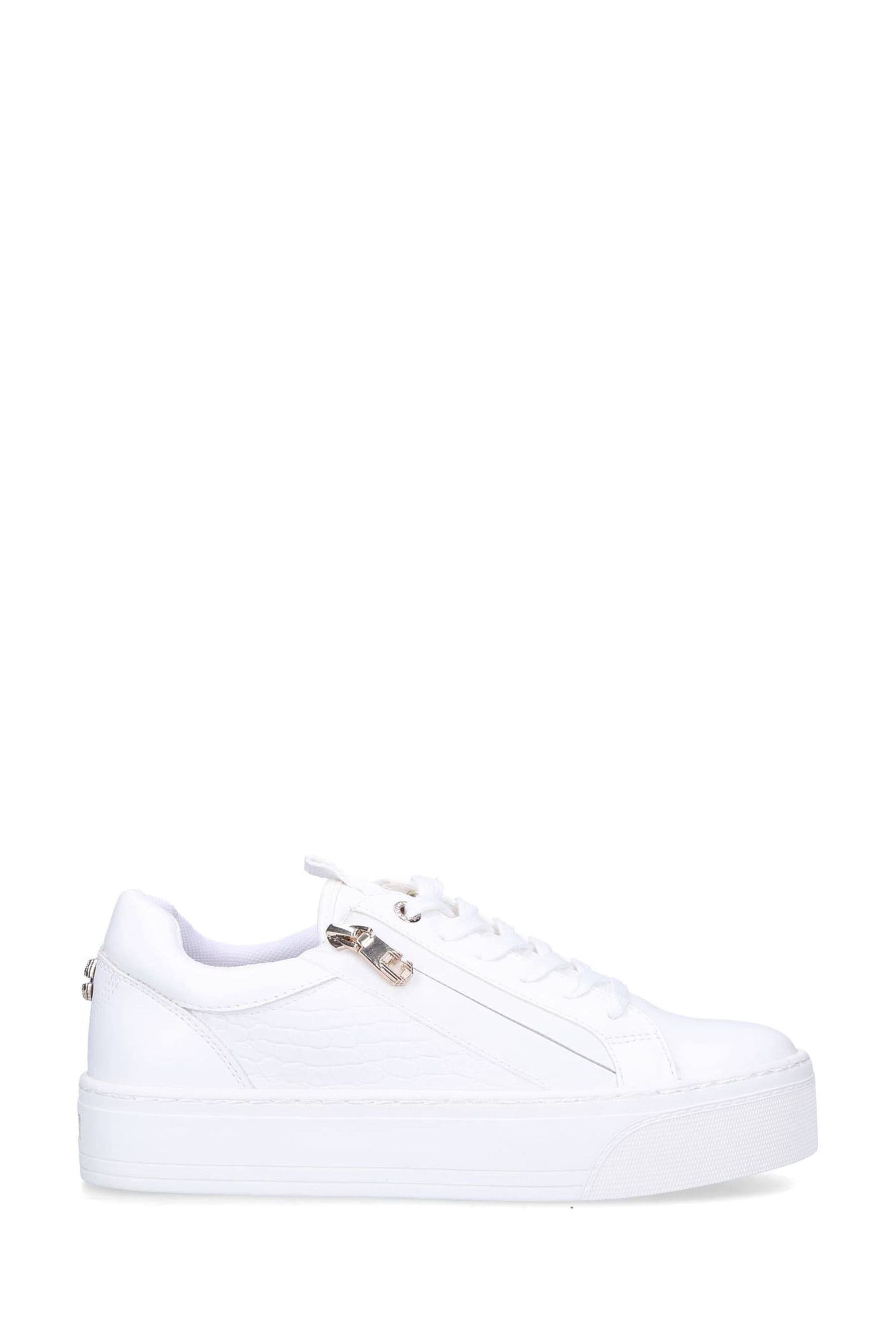 White zip trainers clearance