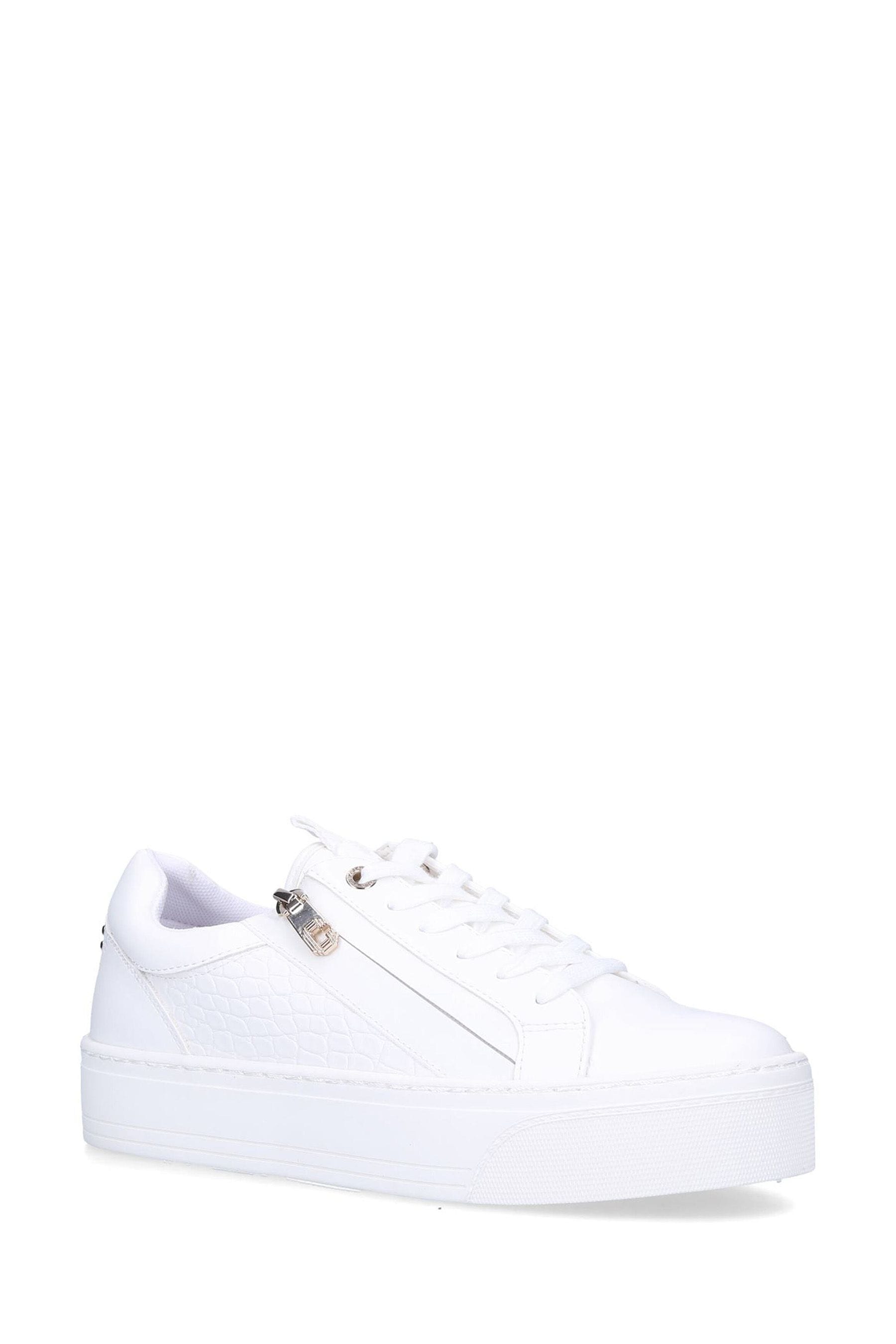 Mens white 2025 zip trainers
